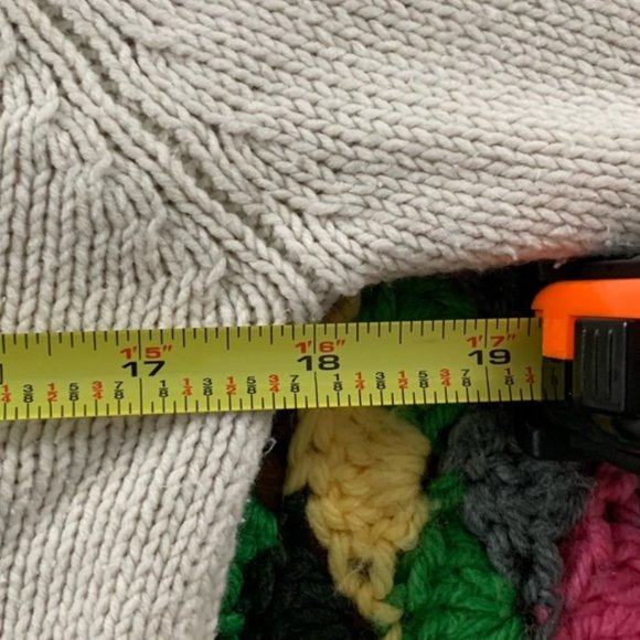 Vintage Y2K Chunky Sweater Hoodie Oversized Button Front Russia Made Rib… - Picture 8 of 11